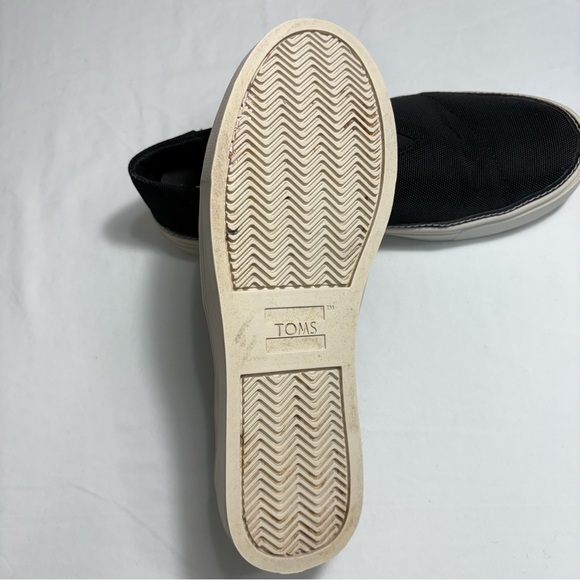 Toms‎ Women's Parker Slip On Sneaker Shoe Texture Fabric Black Size 7.5 - Picture 9 of 11